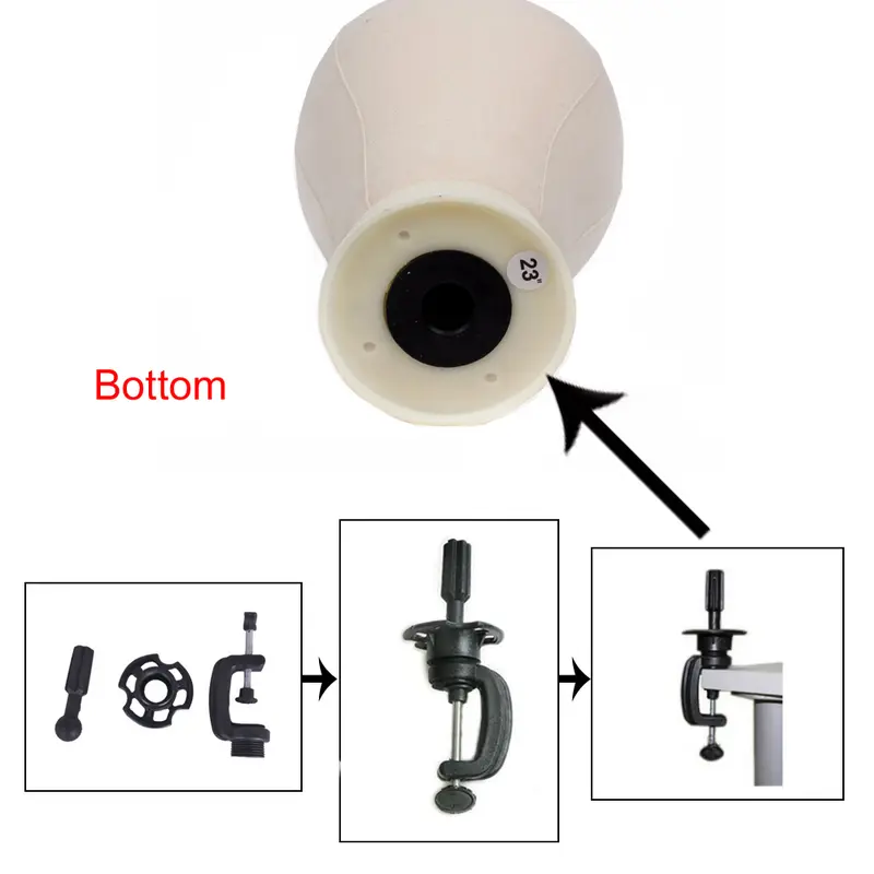 Canvas Block Head Kit Display Styling Manikin Doll Wig Stand Training Mannequin Model For Making Wigs Holder In Mannequins 1