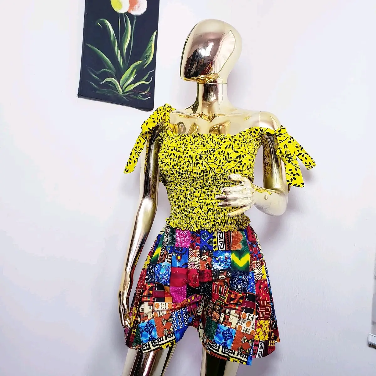 African shorts  Ready to wear summer short Womensdresses shorts Womenswear Bottom Underwear Prints Comfort Lady Cotton 1