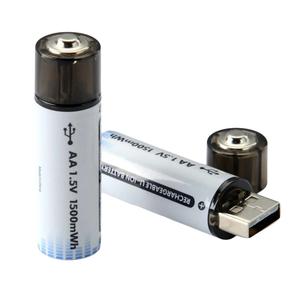 AA Batteries Pack of 2 Piles AA USB Rechargeable Batteries 1.5V 1500mWh AA Lithium-ion Cells, Easy USB Charging, Ideal for Toys & Remotes Accessories Digital Portable Devices Electronic Magnetic