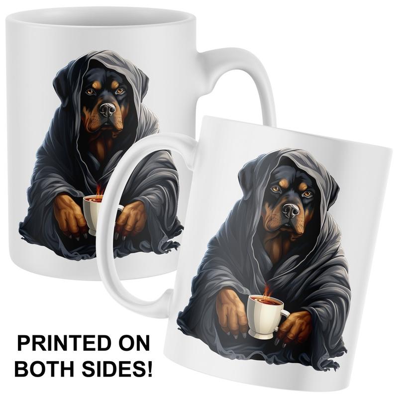 Funny Rottweiler Mug Gift for Coffee and Tea Lovers - Cup, Drinkware - TS616 Washable Ceramic 1