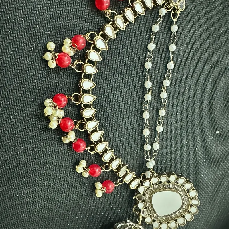 Mirrored Sahara Jhumki Earrings NOT detachable 2