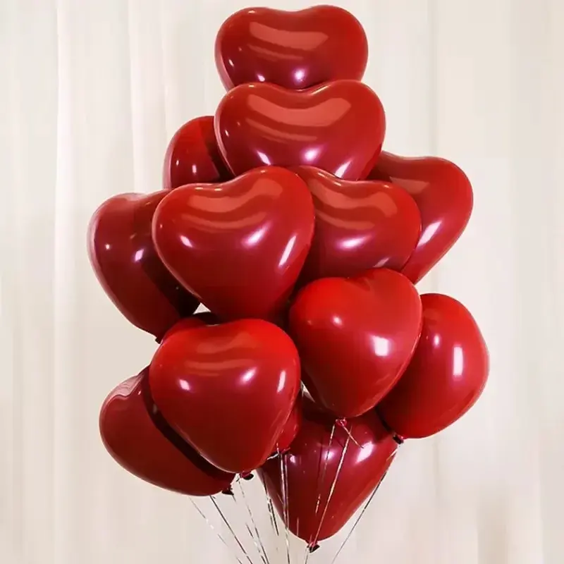 Heart Balloons Decorations 10 Inch High Quality Party For Her Valentines Day For Mothers Days Celebratory Valentines Decorations Mother