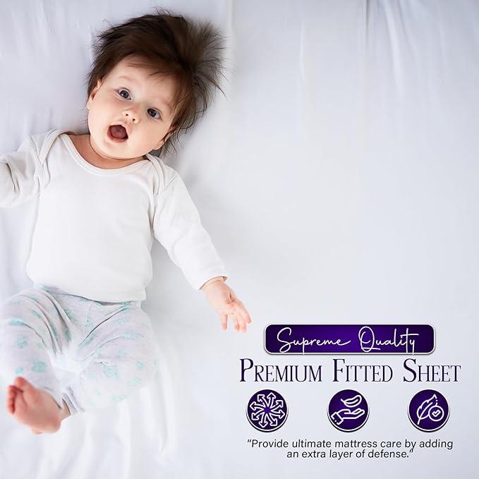 Product Introduction of 26cm Extra Deep Pocket Fitted Sheet – Premium Soft Microfiber, 8 Colors, Snug Fit for Thick Mattresses. Available in Single, Double, King and Super King 3
