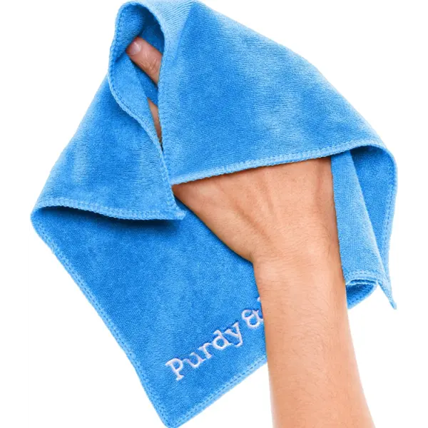 Pack of 12 Microfiber Cloth by Purdy and Figg for Super Soft and Streak-Free Polishing - Lint Free and Scratch-Free - Blue - Womenswear, Shirts Cleaning Hand cleaning  cloth rough  hands