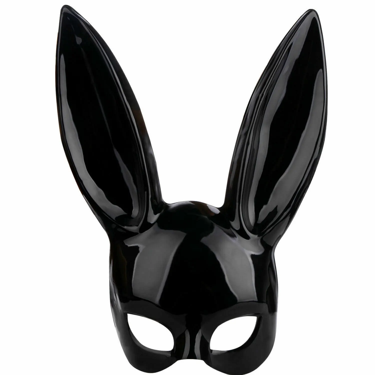 Black Bunny Mask Sexy Masquerade Ball Party Adults Rabbit Ears Easter Fancy Dress Mask