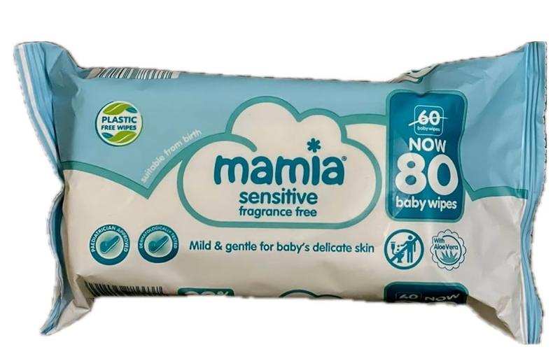 Product Introduction of Mamia Sensitive Fragrance Free 480 Wipes - Bigger Pack of 6x80. 8