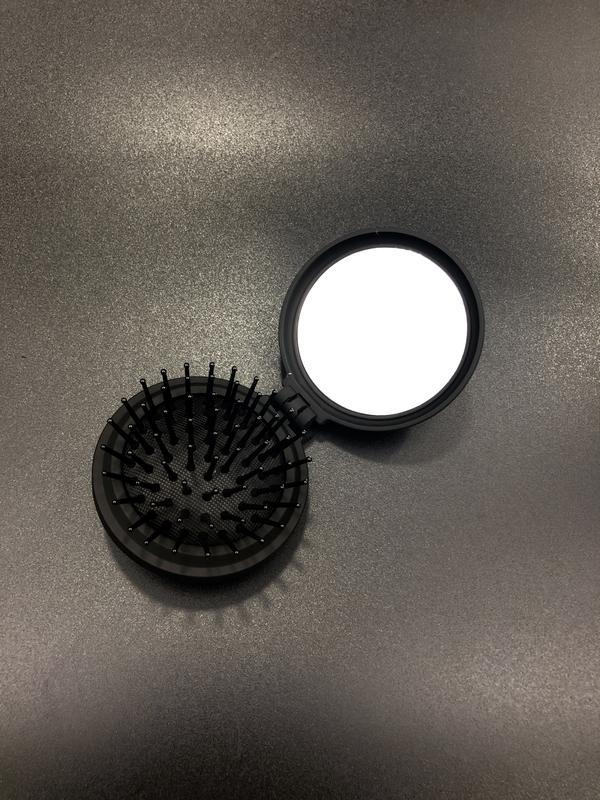 Compact Travel Brush with Mirror 2