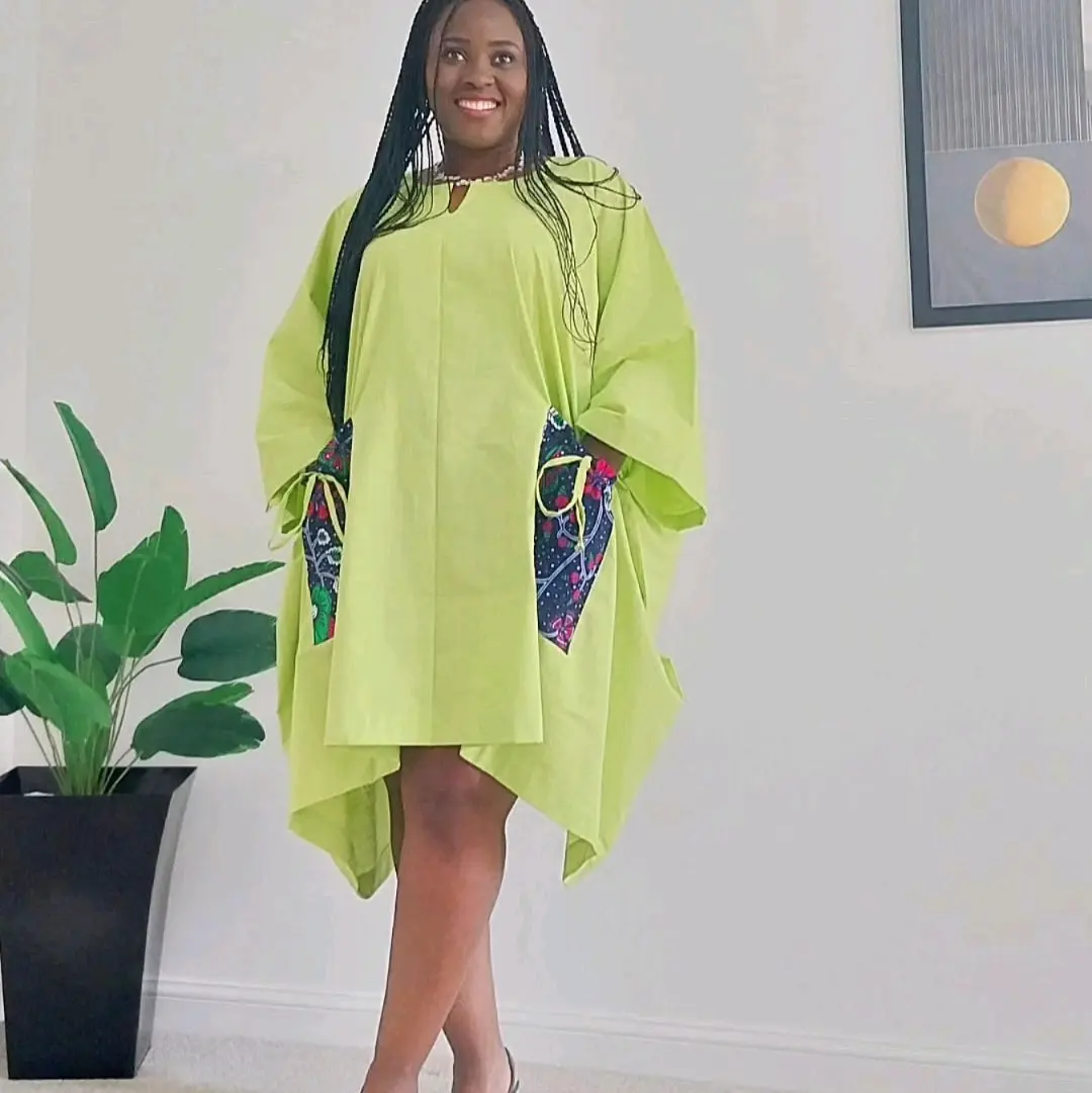 Ankara Mix Bubu dress