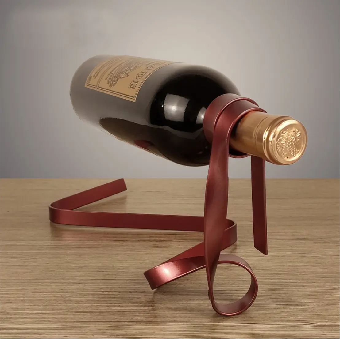 Floating Wine Bottle Holder – Eye-Catching Magic Illusion Display Rack for Kitchen & Home Bar Décor