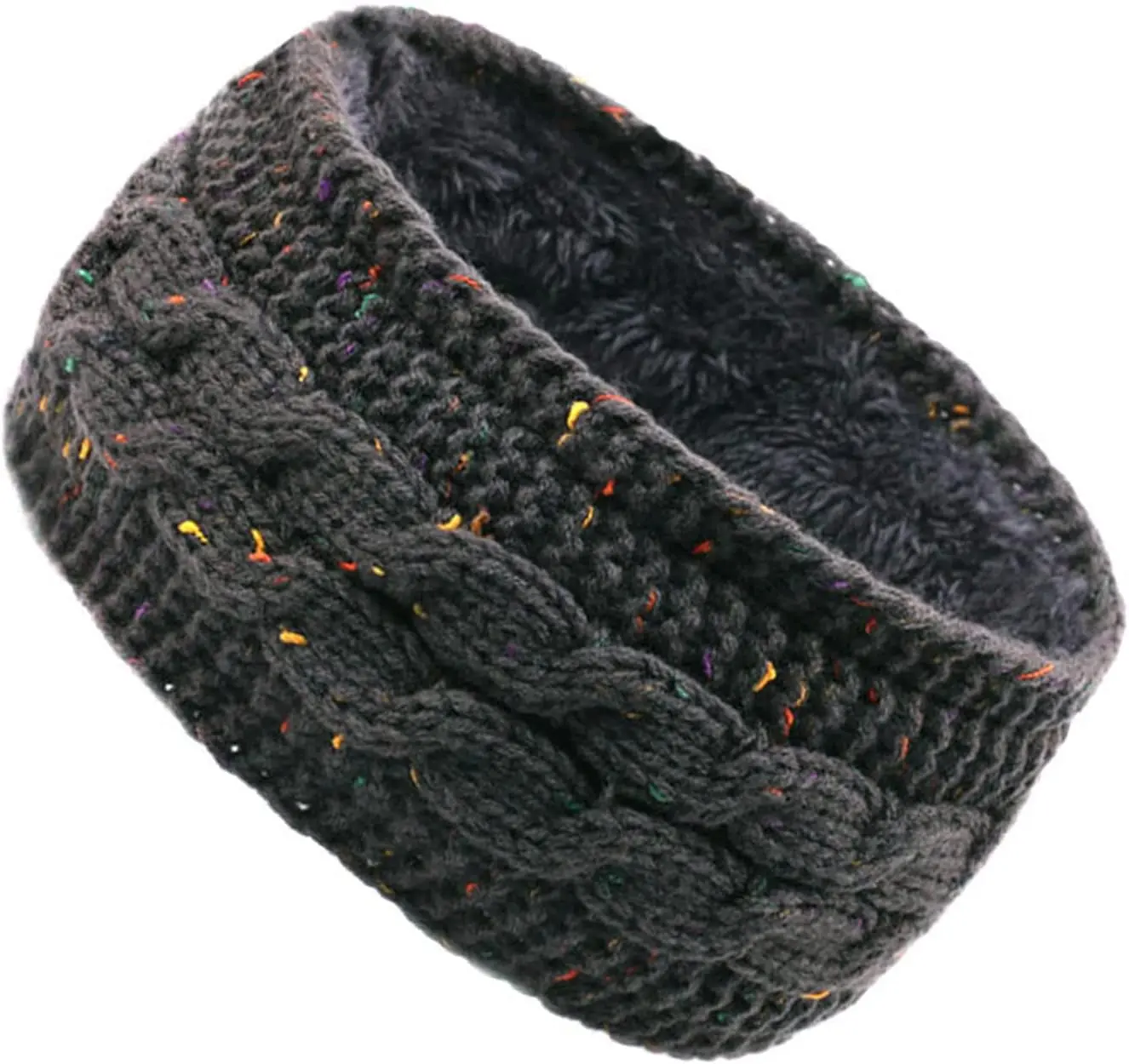 Women Ear Headbands Warmer Knitted Thermal Twist Headbands for Girls, Head Wrap Winter Shopping Skiing