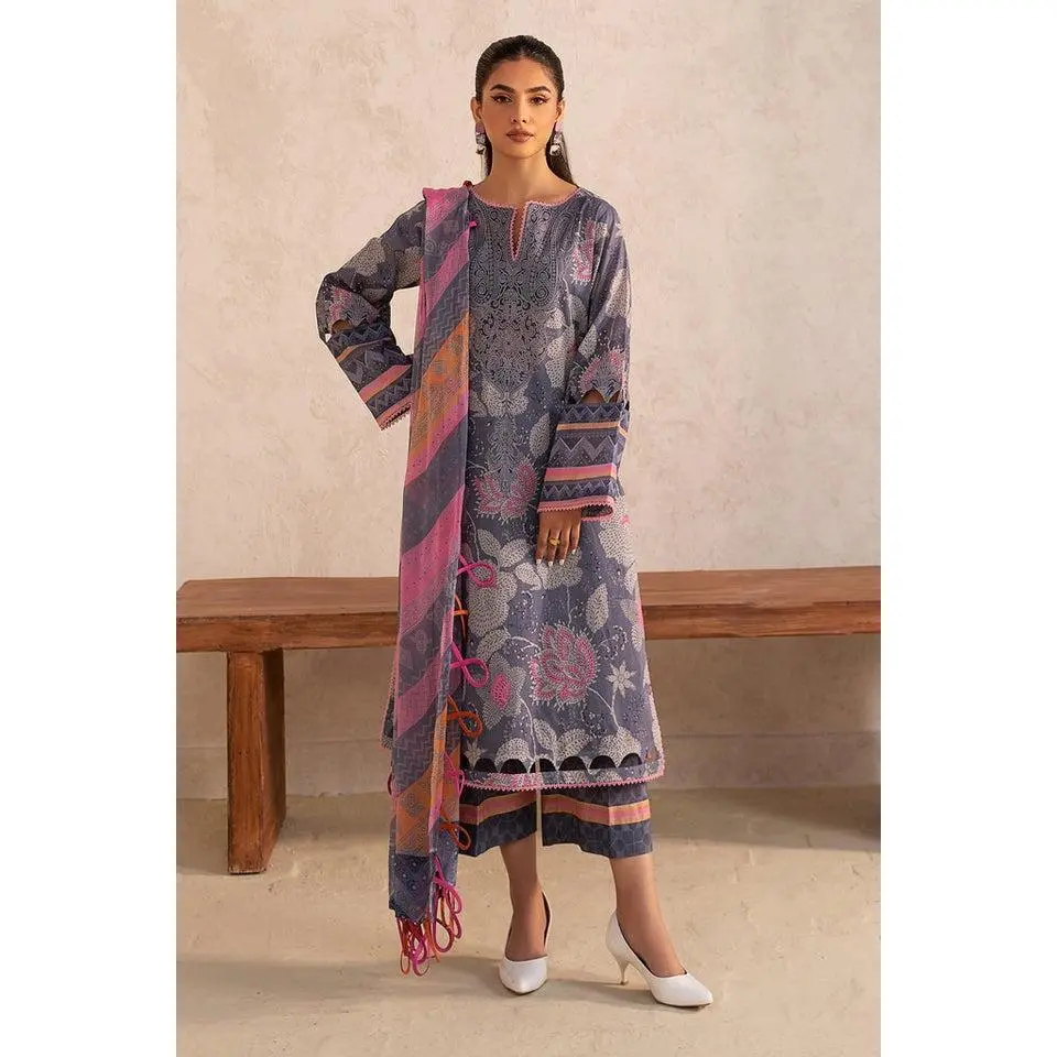 CHARIZMA C-PRINTS-3-PC Lawn Shirt with Chiffon Dupatta and Trouser CP4-11