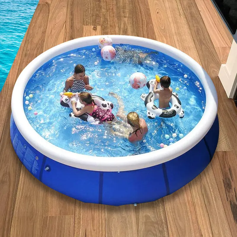 10ft Prompt Set Inflatable Paddling Pool Swimming Pool Family Outdoor Party 3