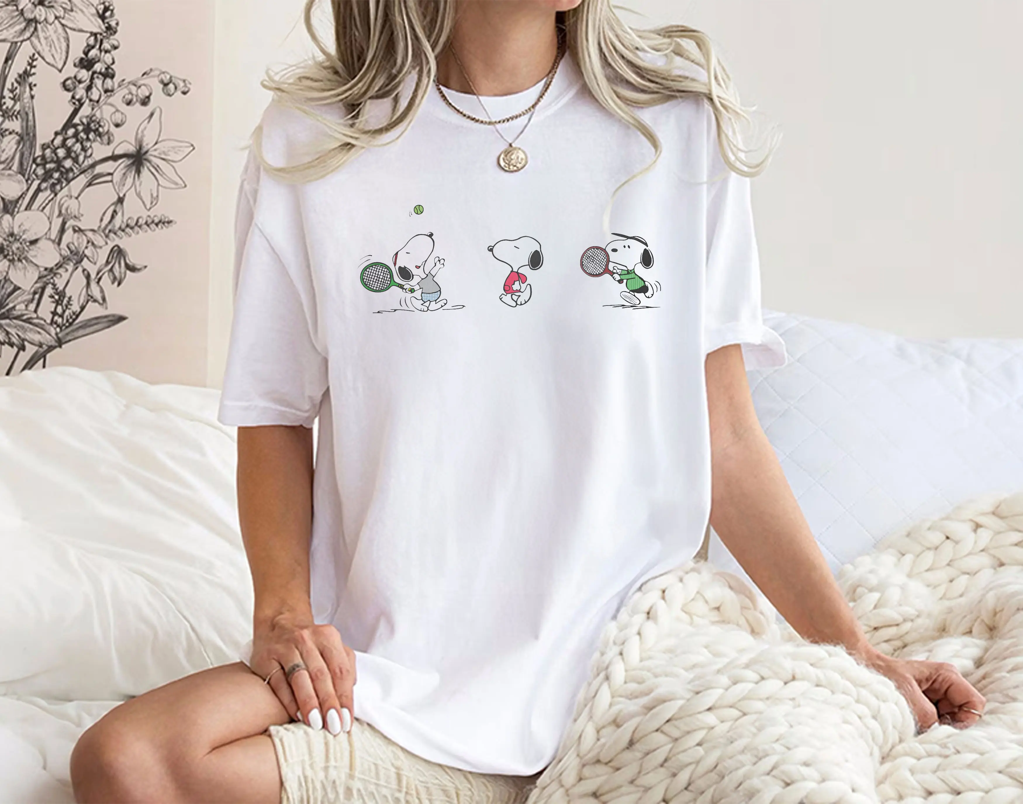 Challengers x Snoopy Unisex Shirt Zendaya Art Donaldson Patrick Zweig Merch Cotton Menswear Streetwear Tshirt Top Shortsleeve