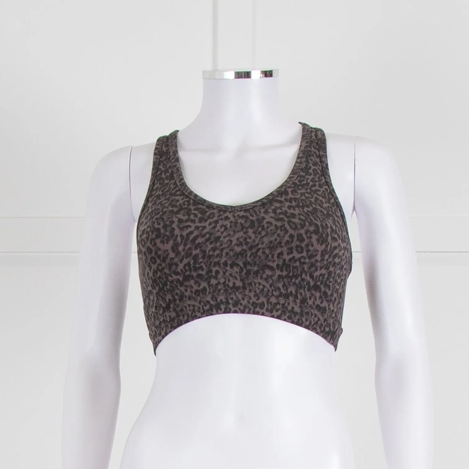 Varley Lets Move Park Sports Bra in Brown Leopard