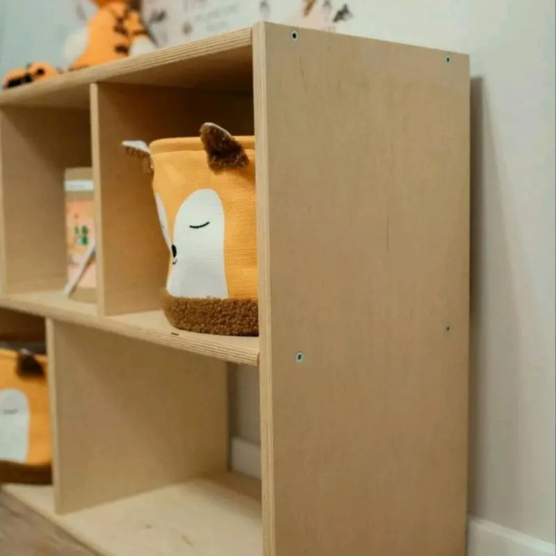Kids Rack For Toys Books Games And More Decorate Your Own Way Or Keep It Natural Birch Plywood  length 93 cm,width 30cm,height 76cm New Shelves Wooden 8