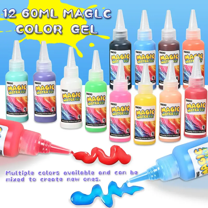 Kidoro Magic Water Elf Toy Kit with 12 Magic Gels, 12 Molds - Imaginative Play, Christmas Gifts, Birthday 1