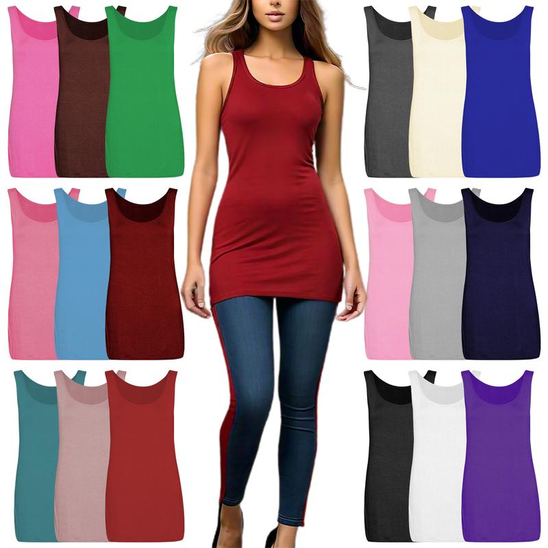 Plain Sleeveless Tunic Dress for Women - Scoop Neck Mini Dress Comfort Casual Womenswear Everyday plain holiday casual dresses Athletic Chic Casual Wear Basic Summer Style Cute Medium Minimalist 0