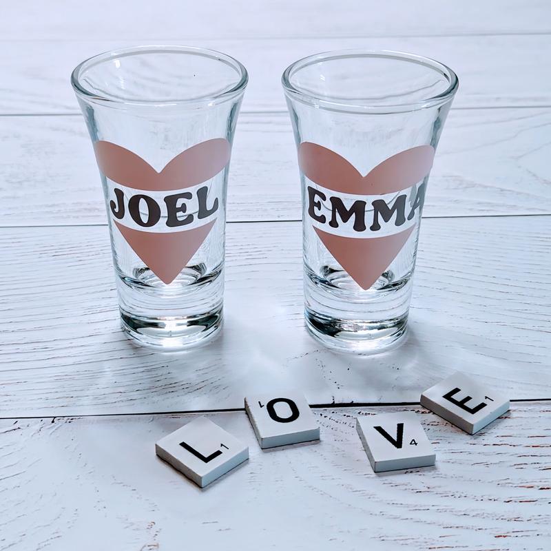 Personalised Shot Glass with optional Gift Box, corporate, birthdays, weddings, engagement parties 3