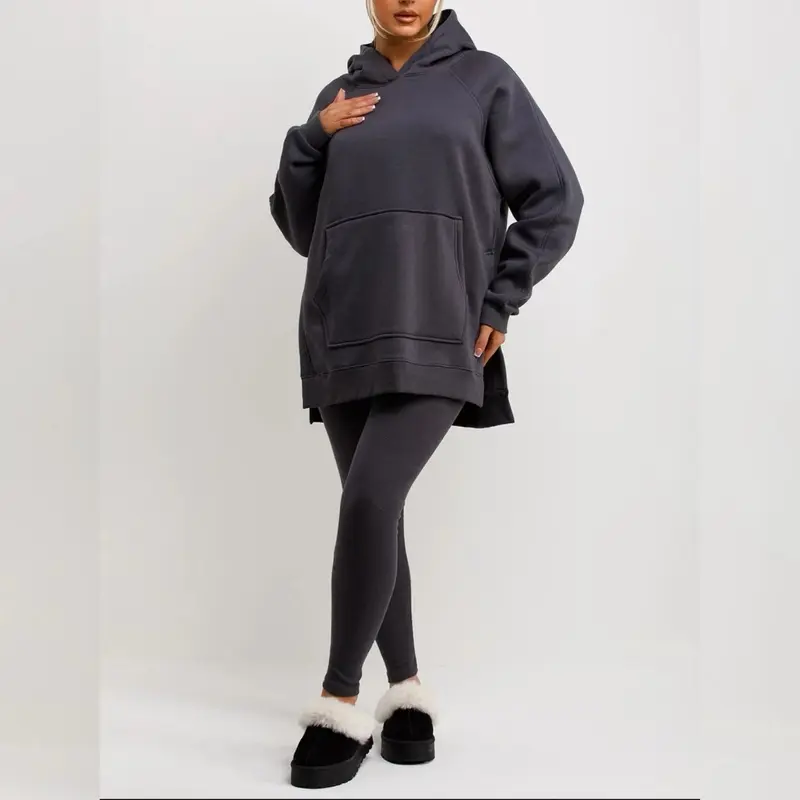 Women’s Fleece Oversize Hoodie & Leggings Loungewear Co Ord Set- Molly 6