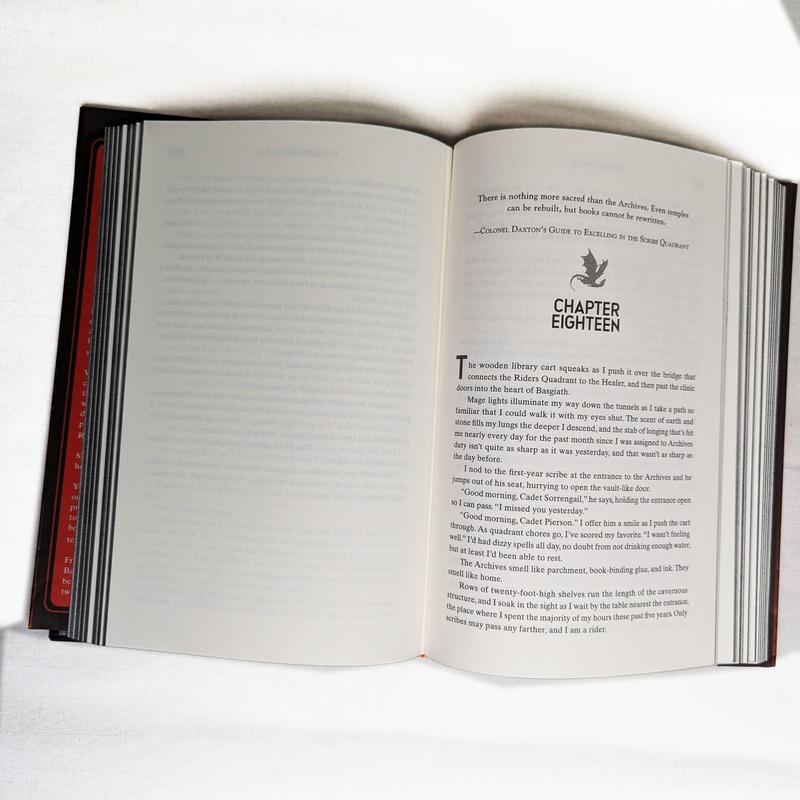 [Free Shipping] Fourth Wing (Special Edition: Sprayed Edges) (The Empyrean, 1) Hardcover##onyxstorm-Fantasy Romance Novel 7