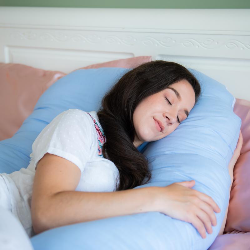 Full Body U-Shaped Pregnancy Pillow: Comfortable and Breathable with Free Zipped Cover 2