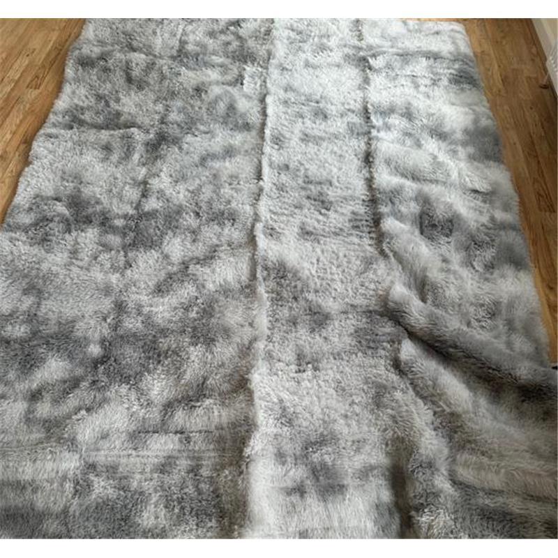 Rugs Floor Mat Large Shaggy Rug for Bedroom and Living Room, Anti-Slip Soft Carpet, Modern Style, Polyester Material silver durable multi  colour 7