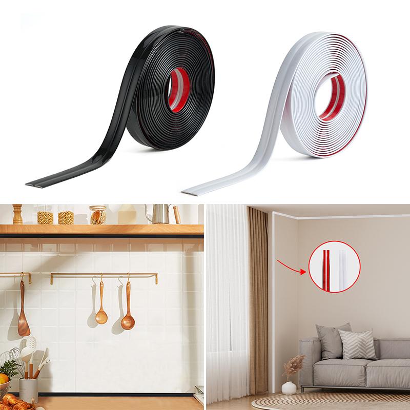 3m Self-adhesive Wall Corner Trim Molding Line Ceiling Edge Skirting Caulk Strip 8
