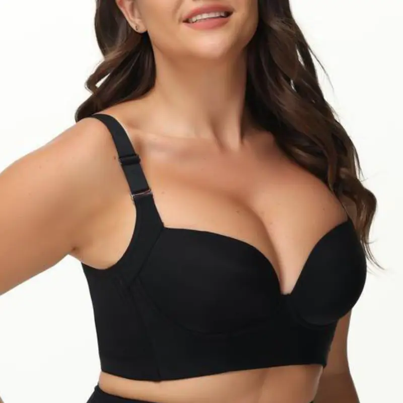 Back Smoothing Bra Push Up Bra Hide Back No Underwear Simple Full Coverage ComfortSeamless Bra Breathable Bra Womenswear Lady Minimalist 5