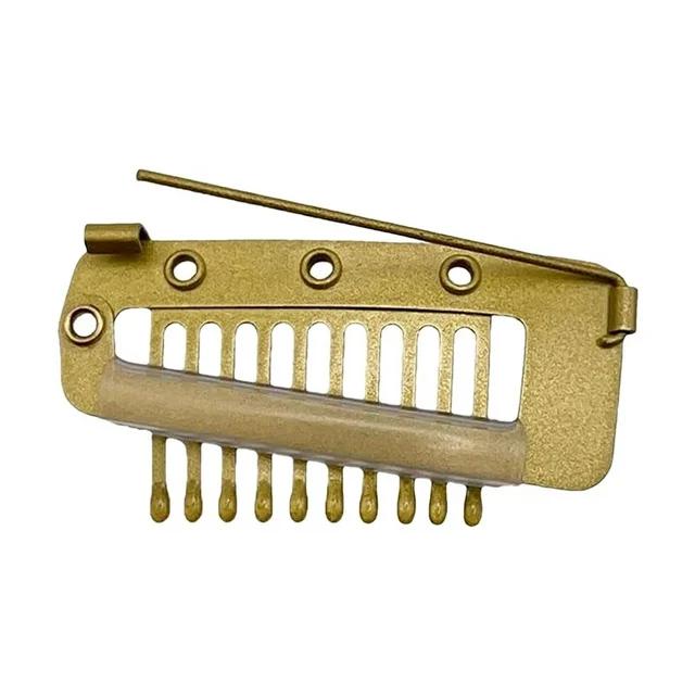 6 Pcs Chunni Clips Set with Safety Pin, Black/Brown/Golden/Multi-color 6