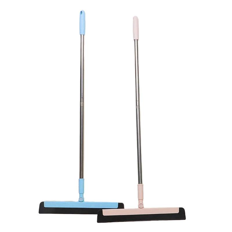 Floor Squeegee Wet Room Tile Cleaning Foam Wiper Extendable Handle Broom For Home cleaning, viral scrubbrush 0