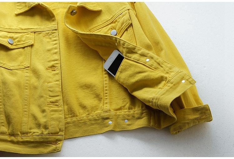 Product Introduction of 2024Spring autumn New Denim Jacket Women Casual Tops Short Coat Female color Jean Jackets Cotton Loose Outerwear Woman Tops 26