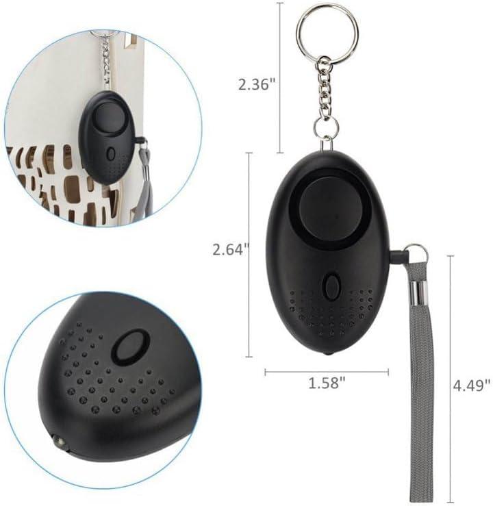 Emergency Personal Safety Alarm, 140DB Security Alarms Keychain with LED Light, Portable Defence Alarm, Self-Protection Loud Alar, Anti-rape Alarm protection, Panic Alarm for Men, Women, Children and Elders 5