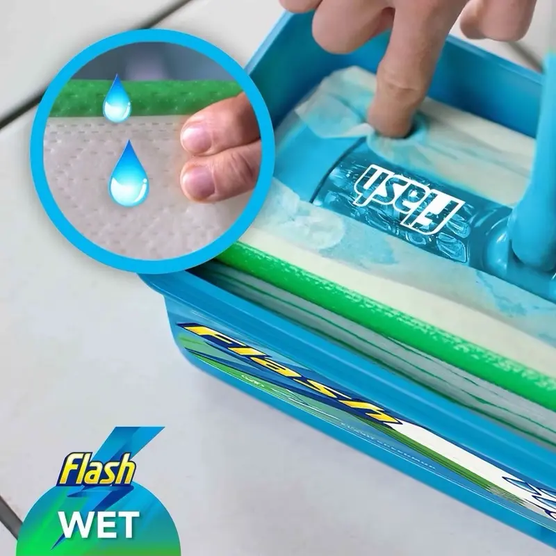 Flash Speed Mop Floor Cleaner Starter Kit, Spray Mop, All-In-One Floor Mopping System (4 Wet + 4 Dry Pads) Cleaning Tool 4