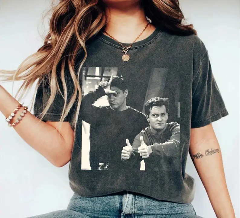 Chandler Bing Shirt, Friends Sitcom TShirt, Chandler Bing From Friends, Classic Friends Chandler Bing Tee, Matthew Perry Shirt, Gift Shirt Fit Top