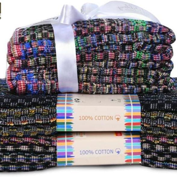GAX  Tea Towels - (40 x 65cm) Super Absorbent 100% Cotton Hotel Quality Terry Tea Towel - Premium Quality Lint Free Kitchen Towels, Hand Towels & Wash Cloths - Assorted Colors (Multiple Packs) 9