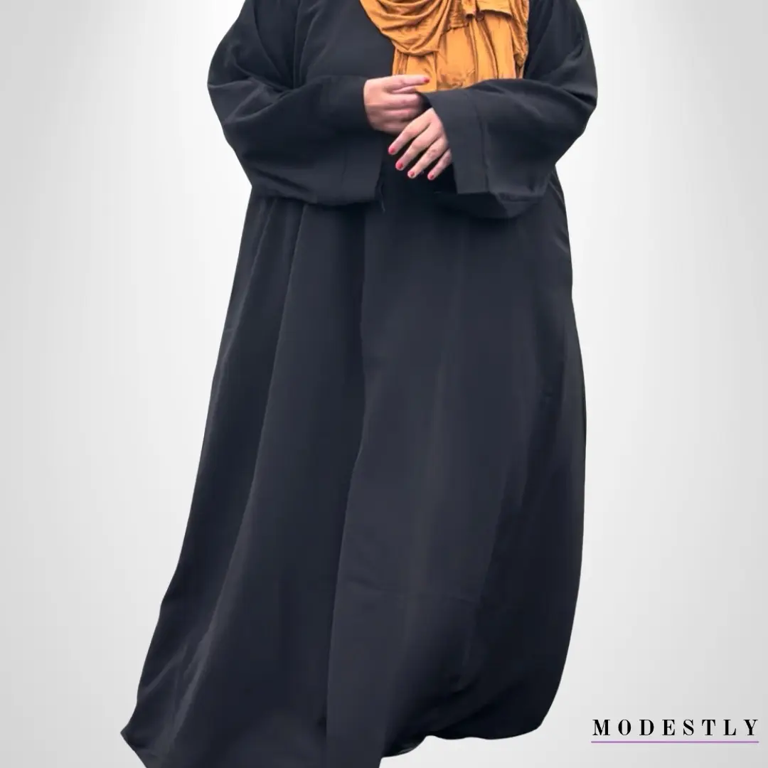 PLUS SIZE ABAYA SIZE 20-30 CURVY ABAYA WIDE SLEEVE PLUS SIZE JILBAB MODEST DRESS Muslim Modest Fashion Modest Dress Modest Plus Size Dress Modestly Arabic Clothjng Muslim Islamic Fashion Clothing lover plain traditional essential