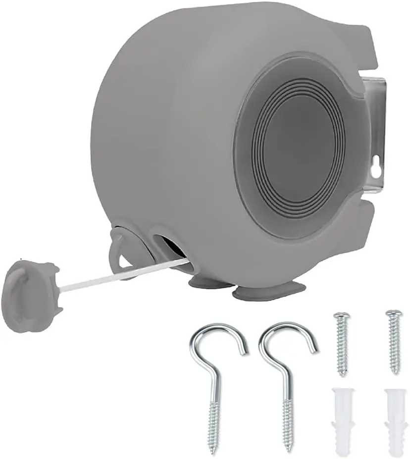 Heavy Duty Retractable Washing Line 30m Outdoor Accessories Laundry Plastic Wall Adjustable Set