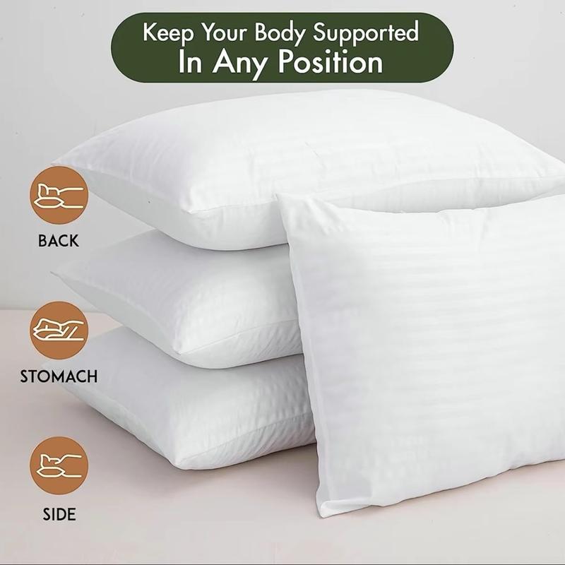 Pack of 4 AH Luxury  Pillows,for the best Comfy sleep machine wash breathable pillows & bed wedges hotel pillows pillow perfection 2