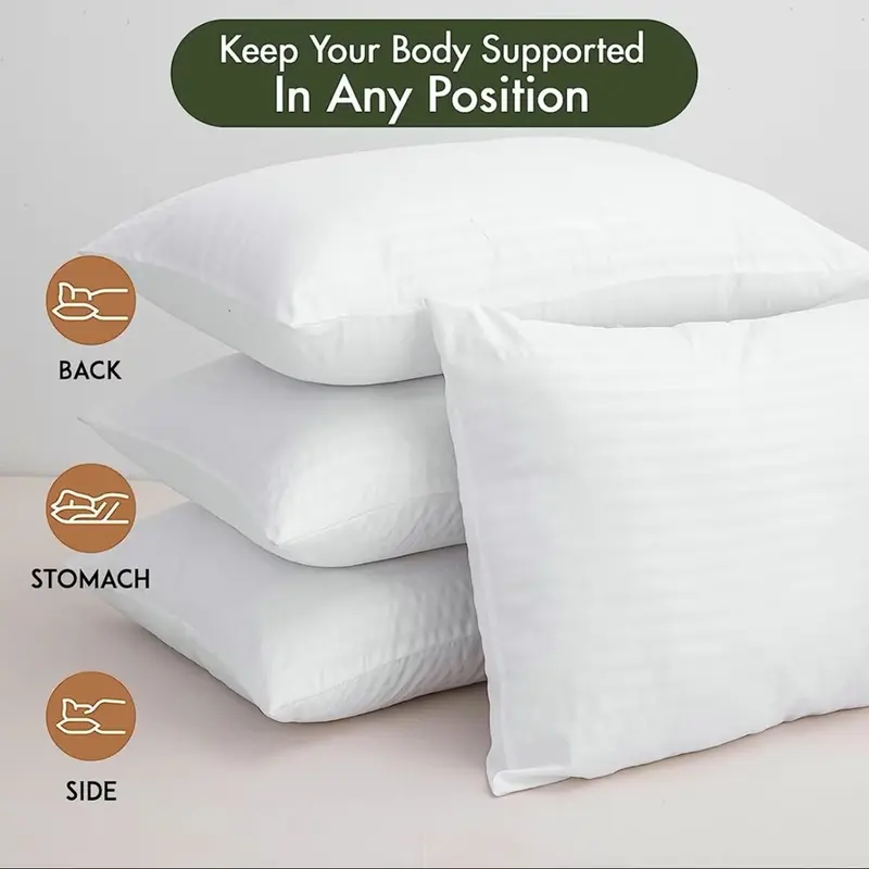 Pack of 4 AH Luxury  Pillows,for the best Comfy sleep machine wash breathable pillows & bed wedges hotel pillows pillow perfection 1