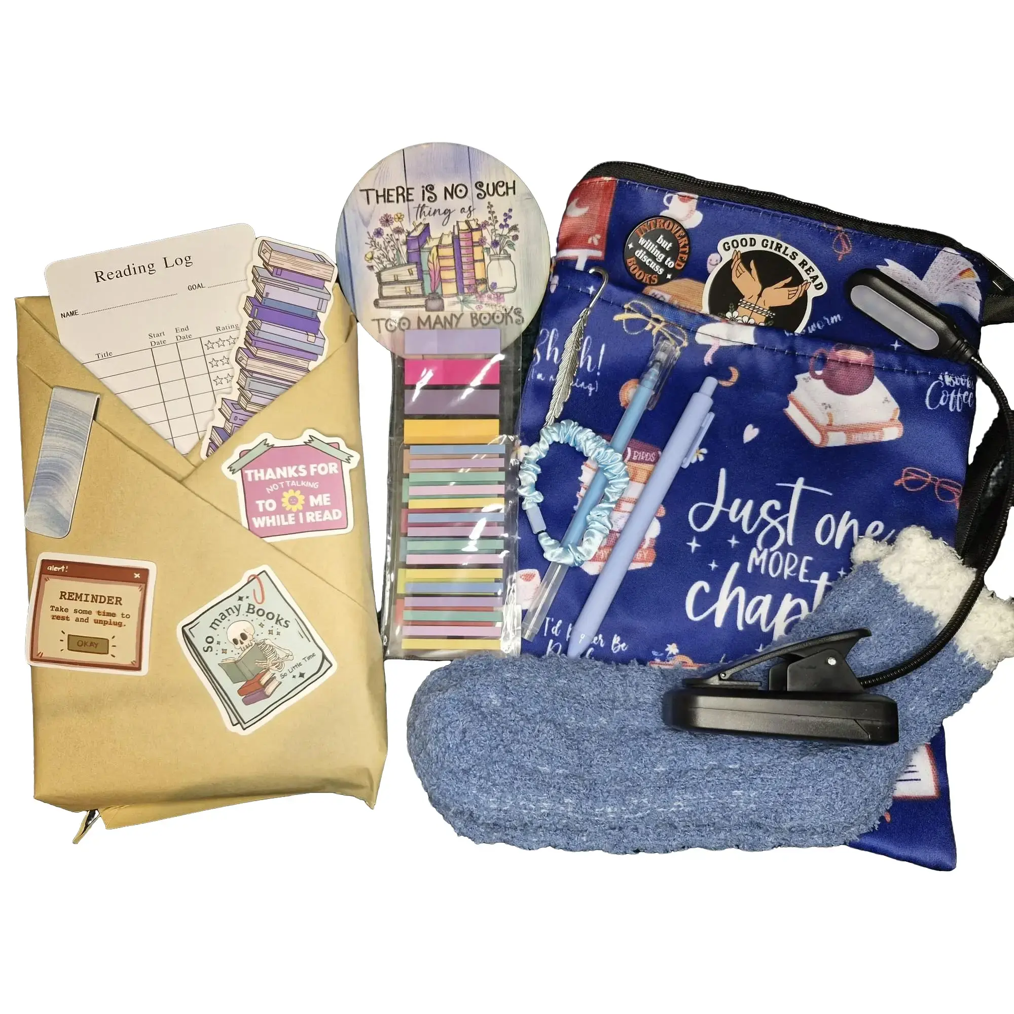 Book Lovers themed Fiction/Romance/Fantasy/Dark Romance/Thriller Accessories Set.