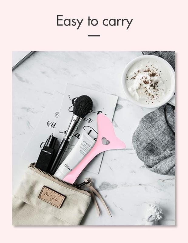 Onlineforu LTD Pink Y Style Makeup Silicone Eyeliner Smokey Eyeshadow Drawing Guide Tool Durable and Flawless 2