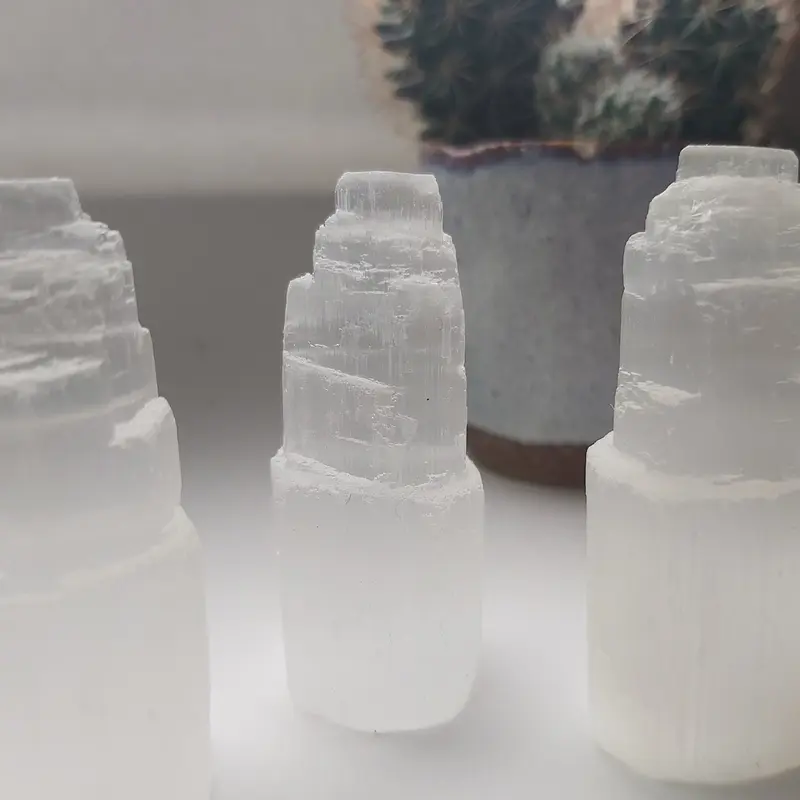 Selenite tower crystal 1