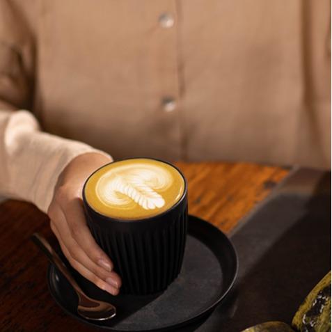 HUSKEE Coffee Cup with Lid 8 oz Natural Coffee Mug Tumbler for Car Home Office work Gym Beverage Drinkware Portable Reusable Washable 6