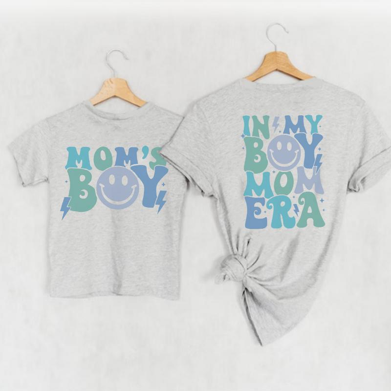My Boy Mom Era & Mom's Boy Matching T-shirts 3
