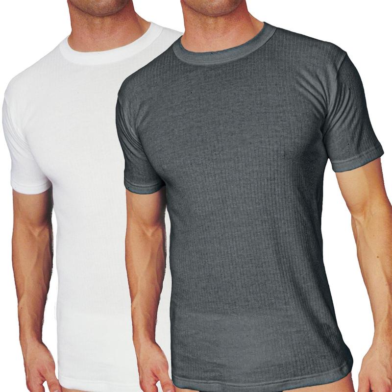 A2Z Men Thermal T-Shirt Winter Warm Underwear Base Layer Short Sleeves Shirts Crew Neck Body Warmer Undershirt Running Vest Men Quality Thermals Top Menswear Fabric Garment Polyester Ribbed Socks Soft Clothing White Gamis 0