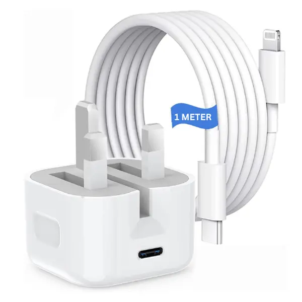 Fast Charger Plug and Cable, [MFi Certified] 20W PD USB-C Power Adapter Type C Plug with 1M USB-C Cable for iPhone 14/14 Plus/14 Pro Max/13/12/11/XS/XR/XS/8,iPad,AirPods