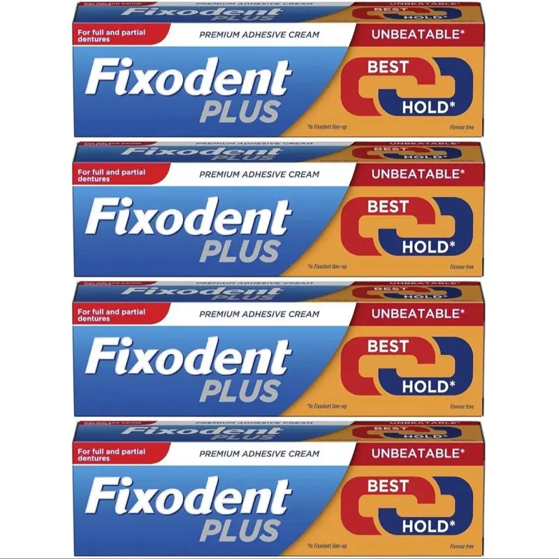 Fixodent Plus Denture Cream 40g – Denture Adhesive for Maximum Confidence