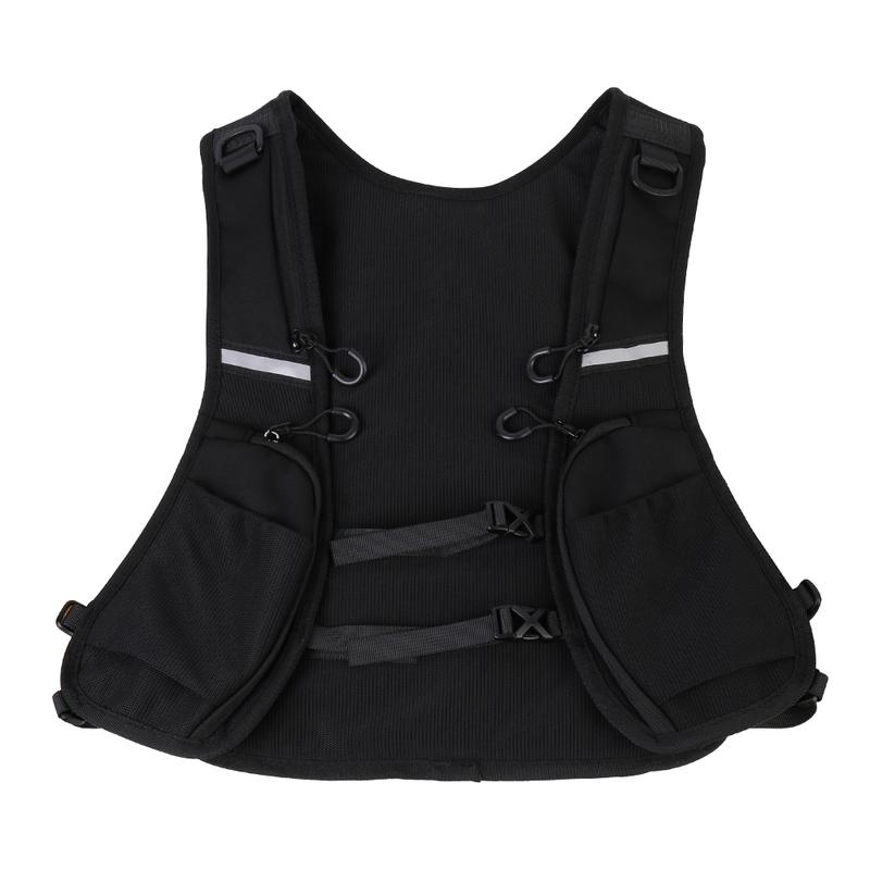 Cycling Running Vest Bag Reflective Hydration Vest Storage Bag Lightweight Backpack - Black 3