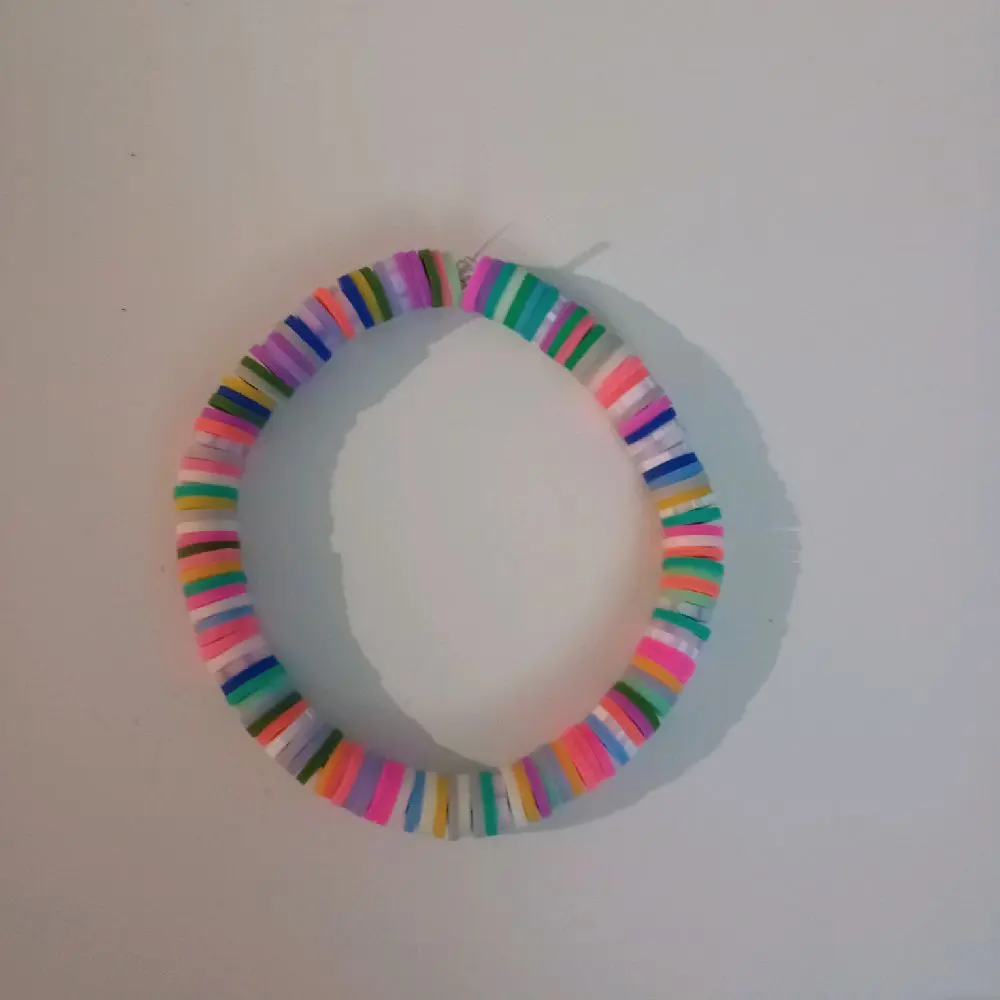Colourful Clay Bead Bracelet for Women - Handmade Fashion Accessory
