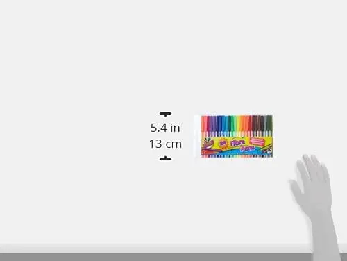 Colour Book and Colour Pens Set Fine Tip Fibre Pen set (30 Colours) Art & Craft for Kids and Adults 6